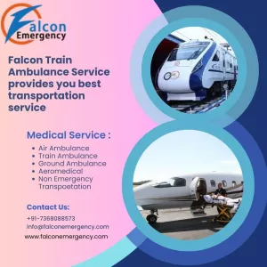 Choose Falcon train ambulance Service from Mumbai for the safe shifting