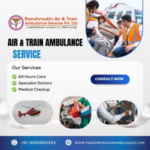 Choose High-Tech Air and Train Ambulance Services in Bhubaneswar by Panchmukhi