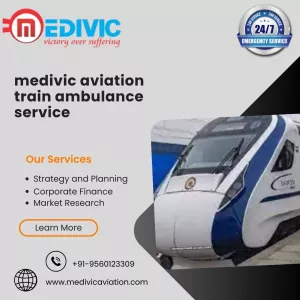 Medivic Aviation Train Ambulance Services in Mumbai ensures a safe and quick journey