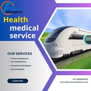 Falcon Train Ambulance Service in Chennai comes with specialist doctors and medical equipment