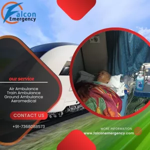 Falcon emergency Train Ambulance in Ranchi helps in critical medical transfer