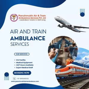 Book Comfortable Air and Train Ambulance Services in Indore By Panchmukhi