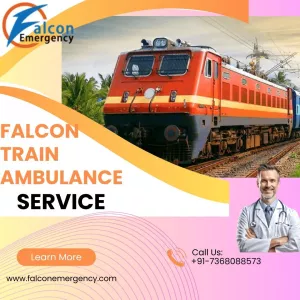 Falcon Emergency Train Ambulance in Patna have modern equipment