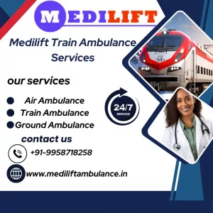 Affordable The Medilift Train Ambulance in Bangalore for Medical Transfers