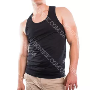 Чоловіча чорна бавовняна майка ТМ «BONO» (арт. М 950101)