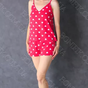 Жіноча піжама з малюнком із колекції «Amour» (арт. LPK 4070/40/01)