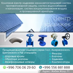 Шаровые краны,обратные клапаны,межфланцевые затворы,фильтры,клапаны,задвижки и компенсаторы