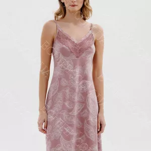 Нічна жіноча сорочка на тонкій бретелі «Petaline» (16531) (арт. 1175)