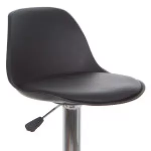 Стілець барний високий білий, чорний Тау Н