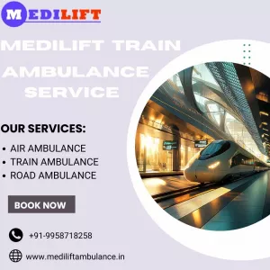 Medilift Train Ambulance Services in Lucknow provides 24x7 Transfer Assistance