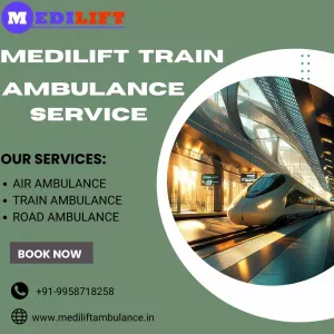 Medilift Train Ambulance in Allahabad saves precious time during transfer