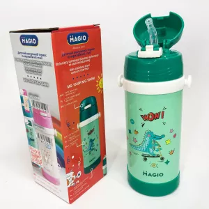 Детский вакуумный термос из нержавеющей стали 350 мл.Термос для чая помповый