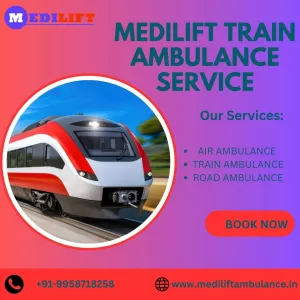 Medilift provides Safe and Comfortable Train Ambulance Service in Lucknow