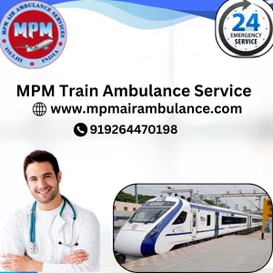 MPM Train Ambulance Service in Siliguri has an ICU Type Environment inside Airs