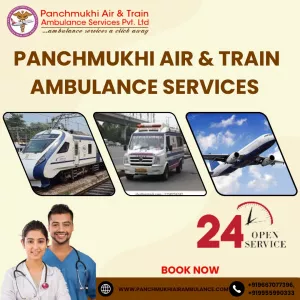 Use Advanced Panchmukhi Air and Train Ambulance Services in Gorakhpur at a Low Charge