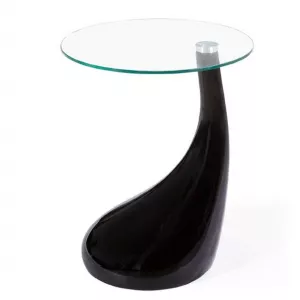 Стіл журнальний круглий скляний Перла