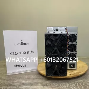 Bitmain Bitcoin Miner  S21 200T BTC BCH BSV SHA256 Air cooling Miner 3500w + PSU  -  $ 500 USDT
