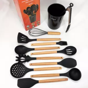 Набор кухонный из 11 силиконовых предметов.Набор принадлежностей для кухни из силикона