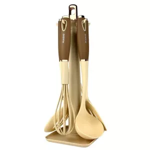 Набор кухонных поварешек.Набор принадлежностей для кухни из силикона.