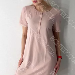 Жіноча нічна сорочка з коротким рукавом «Grace» (арт. LDK 103/21/01)