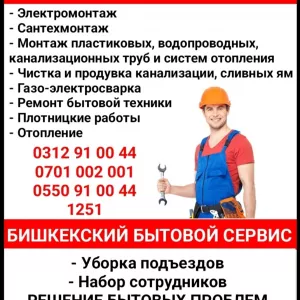 Муж на час. Все виды услуг. Бишкекский бытовой сервис