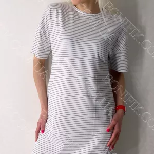 Жіноча домашня сукня у смужку «Strip Life» (16154) (арт. 1638)