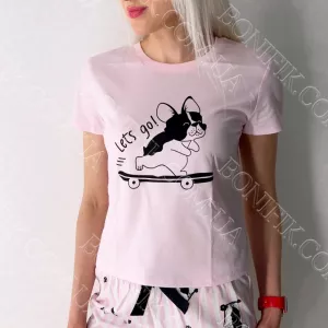 Жіноча піжама з футболкою і шортами «Roksana» (12276) (арт. 1759)