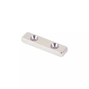 Магніт під потай 40x10x5mm-7/3.5mm х 2 отвори.