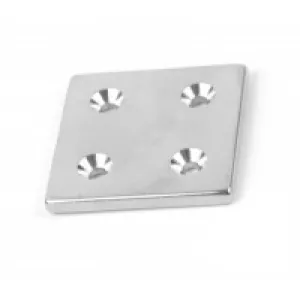 Магніт 40x40x4 mm -7/3.5 mm x 4 потай