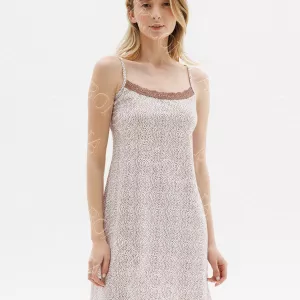 Нічна сорочка жіноча з мереживною обробкою «Midnight» (16518) (арт. 1570)