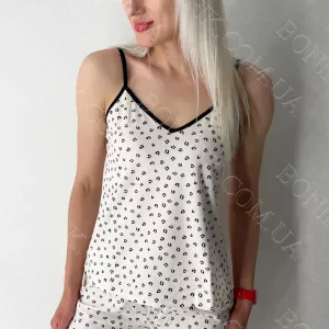 Жіноча піжама (майка+шорты) з леопардовим принтом «Leo» (16177) (арт. 1762)