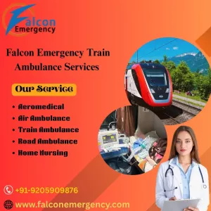 Book Falc Emergency Train Ambulance in Patna for Comprehensive Medical Transportation