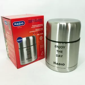 Пищевой вакуумный термос 600 мл, Двойной термос для еды, Термос для горячих блюд