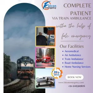 Falc Emergency Takes Instantaneous Move during Transit in Guwahati in its Train Ambulance