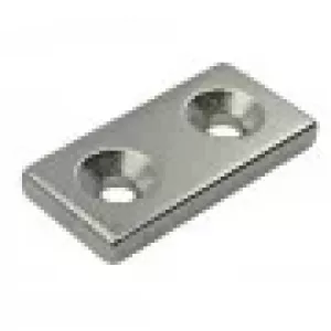 Магніт під потай 40x20x4mm-7/3.5mm х 2 отвори