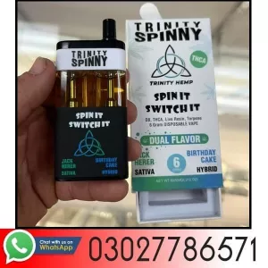 Trinity Hemp Spinny 6G Disposable Vape In Pakistan - 03027786571