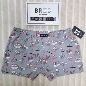 Чоловічі боксери BRES з принтом «Кумедні гримаси» (арт. MSHK 304/03/137)