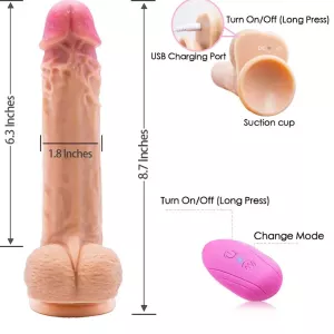 8.7.9 Inch Vibrator Dildo In Pakistan - 03001680155