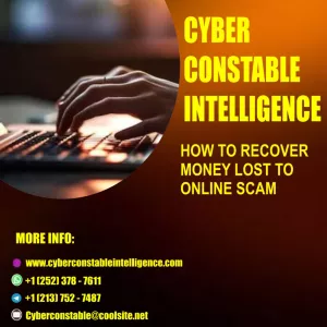 BITCOIN SCAM RECOVERY SERVICE; RECOVER LOST OR STOLEN BITCOIN HIRE CYBER CONSTABLE INTELLIGENCE