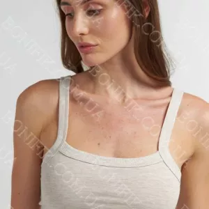 Жіночий топ в бежевому кольорі на широких бретелях (арт. LTPK 700/15/03)