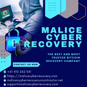 CAN I GET MY LOST OR SCAMMED BITCOIN BACK? YES, MALICE CYBER RECOVERY WILL SOLVE ALL YOUR PROBLEM.
