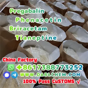 pregabalin Briracetam Tianeptine raw Powder 148553-50-8 Factory Direct
