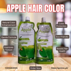 Apple Hair Color in Pakistan - Long Lasting, Grey Coverage & Natural Shine | 03001819306