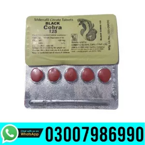Black Cobra 125 MG Tablets in Pakistan - 03007986990