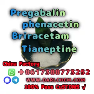 pregabalin Briracetam Tianeptine raw Powder 148553-50-8 High Quality