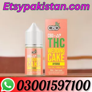 CBD + Delta-9 THC Vape Juice: Wedding Cake – Hybrid In Pakistan | 03001597100