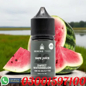 Original Delta-9 THC Sweet Watermelon Vape Juice 1200mg In Karachi=03001597100