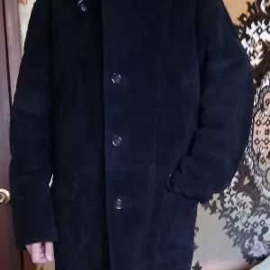 стильная мужская зимняя дубленка