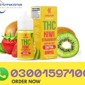 THC Liquid 89mg – Kiwi Strawberry – 30ml In Lahore=03001597100