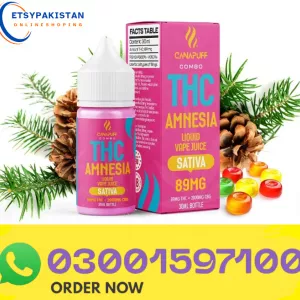 THC Liquid 89mg THC/2000mg CBG – Amnesia – 30ml In Multan=03001597100
